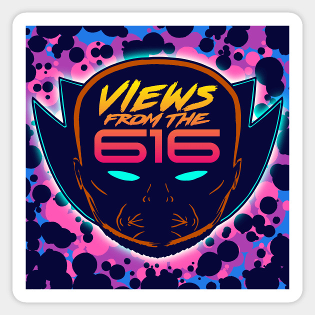 That Purple Views From The 616 Logo Sticker by ForAllNerds